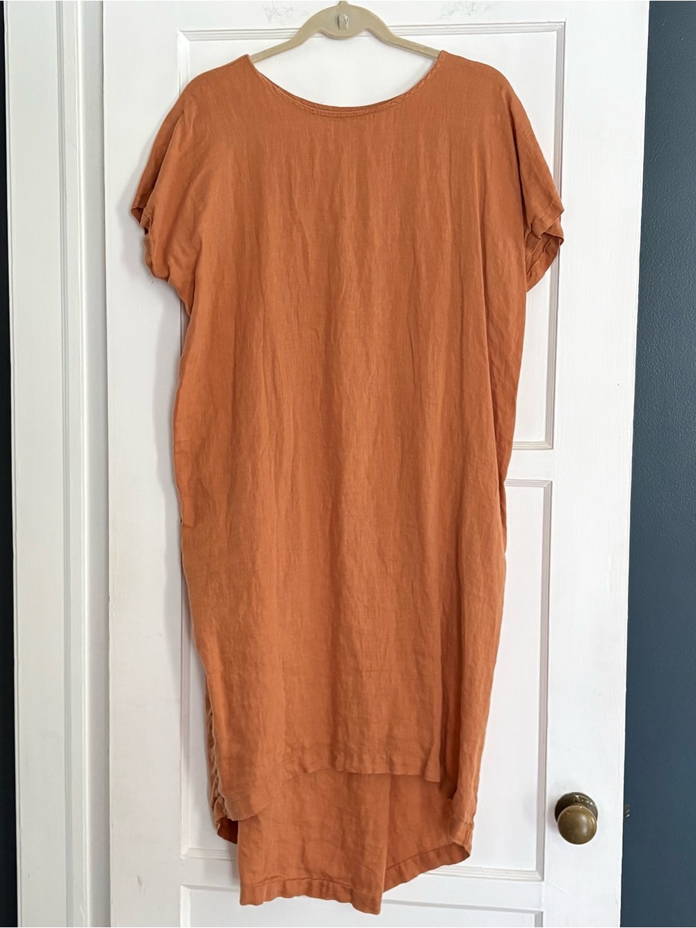 Black Crane | Pleated Cocoon Dress | 100% Linen